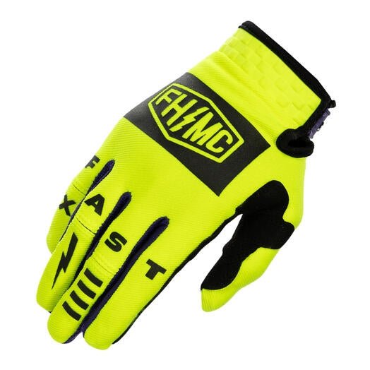Load image into Gallery viewer, Fasthouse Speed Style Atomic Gloves (Large, Hi-Viz/Black)

