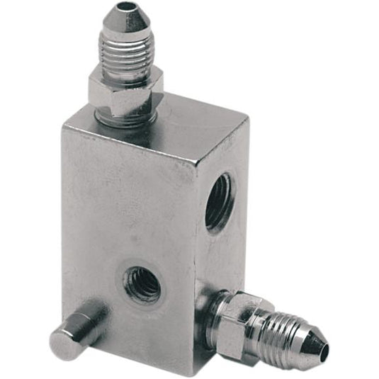 Drag Specialties 1204-2724 Universal Rear Brake Tee Brake Fitting with Block and Brake Light Switch Hole