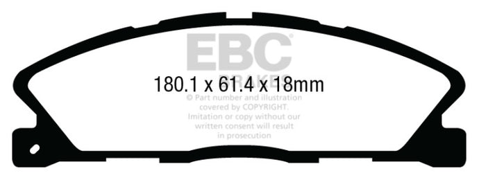 Ebc DP43019R EBC Yellowstuff Brake Pad Sets
