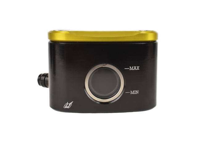 Driven Racing DBRRLE-02-GD Halo Fluid Container Front Brake - Left 8MM Outlet - Gold