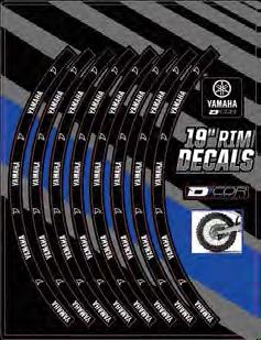 Dcor 40-80-207 Rim Decal - Yamaha 19in. - Rear