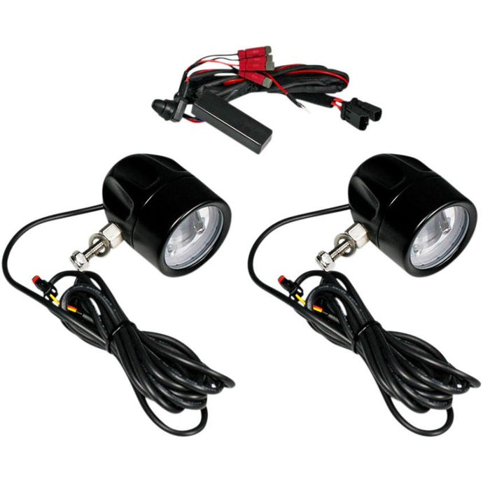 Custom Dynamics PB-FOG-UNV-B LED Halo Fog Lights - Black