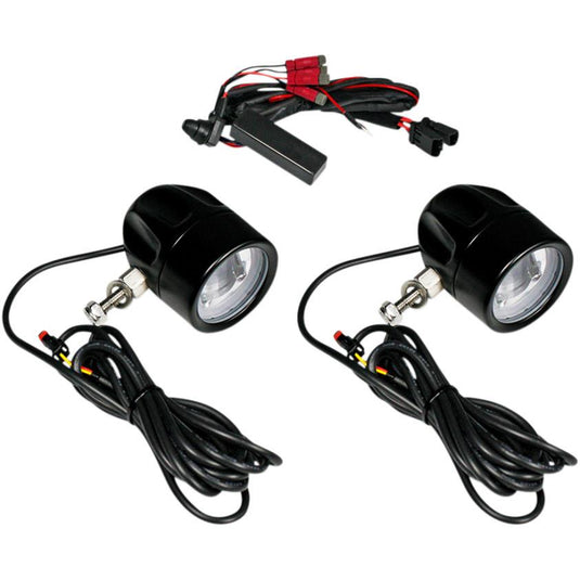 Custom Dynamics PB-FOG-UNV-B LED Halo Fog Lights - Black