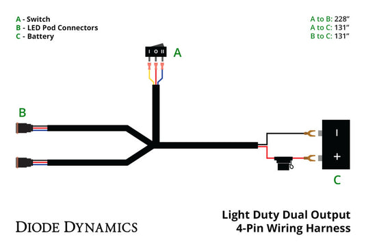 Diode Dynamics DD4092 DIO Switch and Wiring