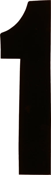 Dirt Digits XT63B-1 Extreme Digits Competition Stick-On 6in. Black Number - 1