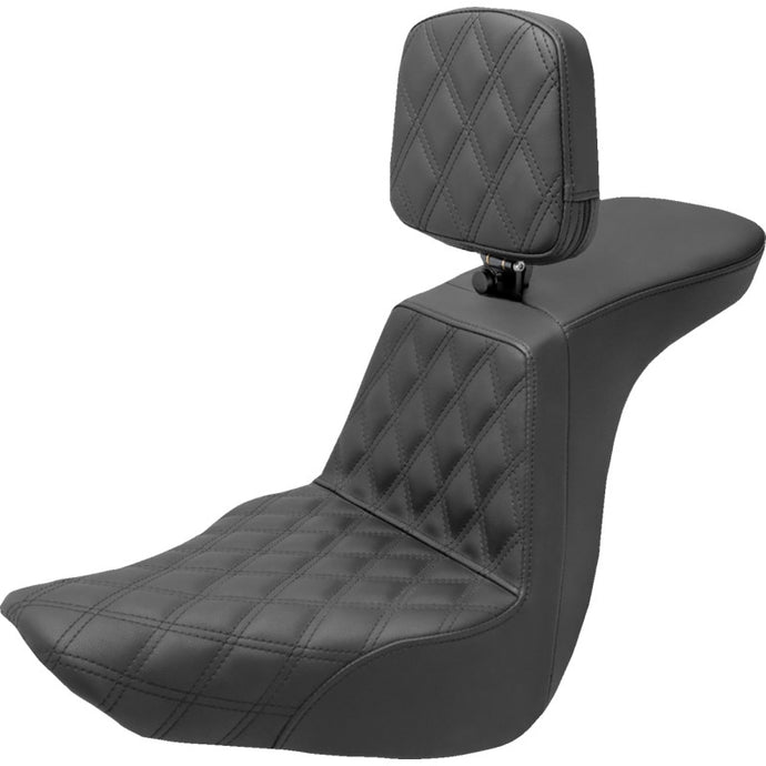Saddlemen 818-29-192BR Tour Step-Up Front LS Seat with Drivers Backrest