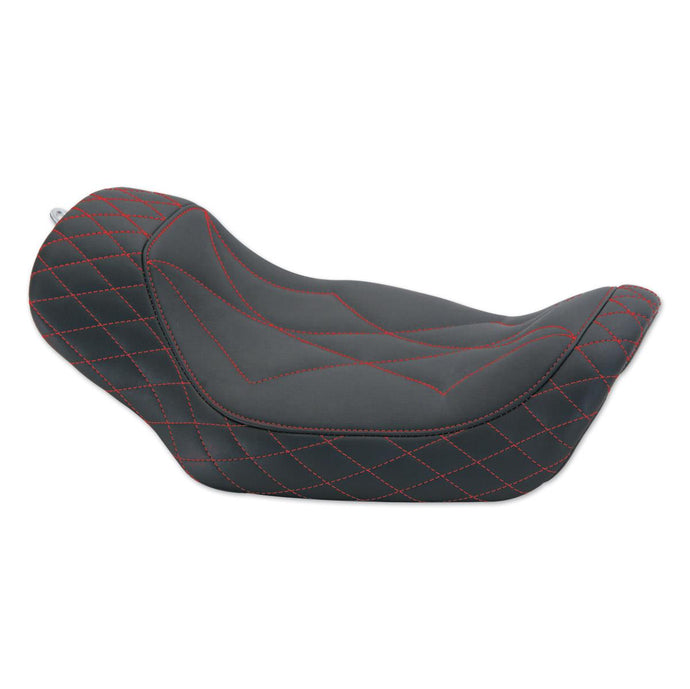Mustang 75130AB Revere Journey Diamond Solo Seat - American Beauty Red