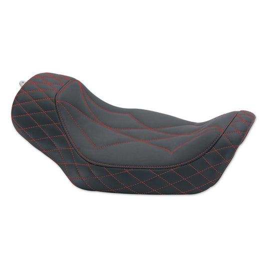 Mustang 75130AB Revere Journey Diamond Solo Seat - American Beauty Red