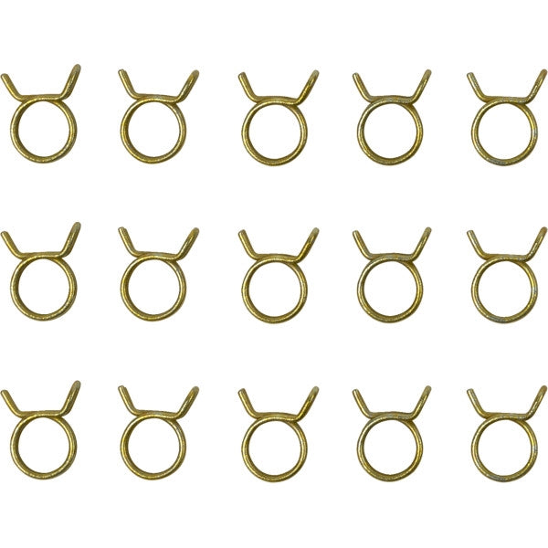 Helix Racing Products 111-1716 Double Wired Hose Clamps - 7/16in. OD - 15 pcs.