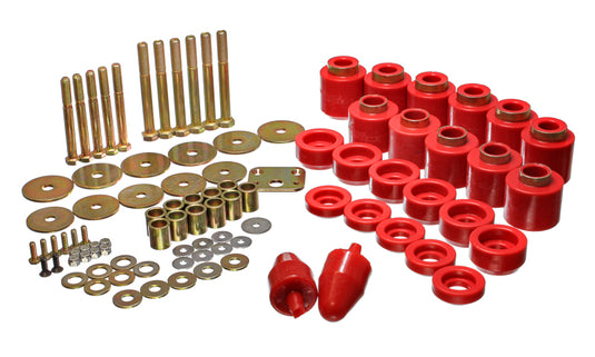 Energy Suspension 2.4108R ES Body Mounts - Red