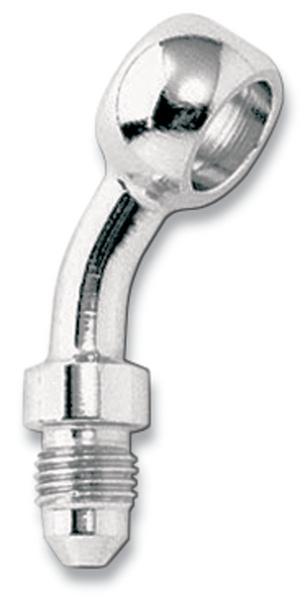 Goodridge P593-03-04CH Universal 35deg. Banjo Fitting - 7/16in. - Chrome