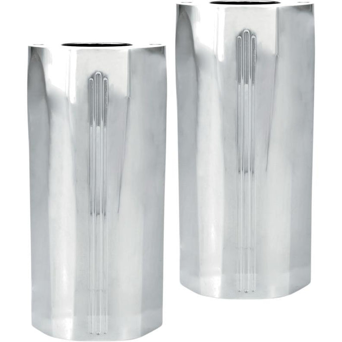 Performance Machine 0208-2045-CH Tech Fork Slider Covers - Chrome