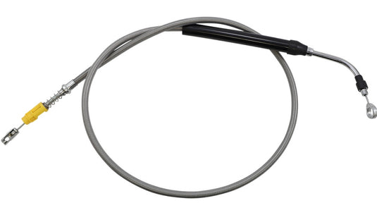La Choppers LA-8056C16 Clutch Line - Stainless Braided with 15-17in. Ape Hangers
