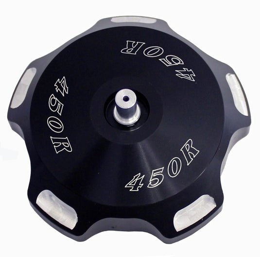 Modquad GC2-RBLK Gas Cap with Breather Valve - 450R Logo - Black Anodized