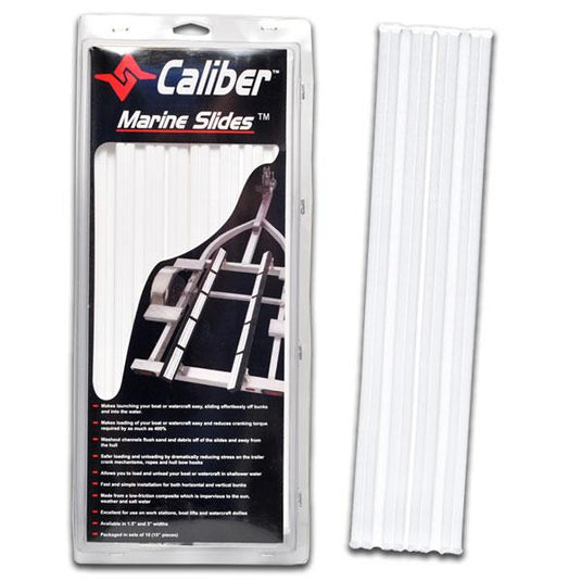 Caliber Products 23011 Marine Slides - 3in. x 15in. - White