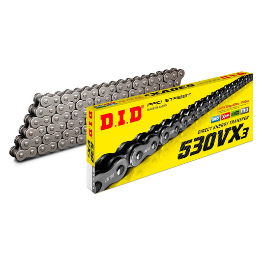 D.I.D 530VX3X120ZB 530VX3 Pro-Street Chain - 120 Links (Natural)