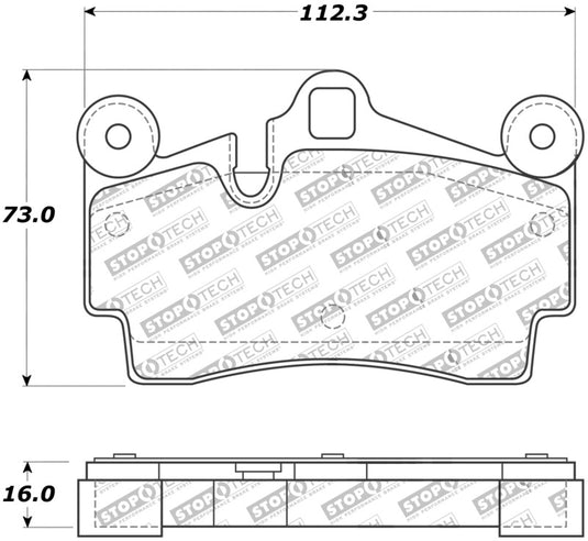 Stoptech 308.09780 ST Street Brake Pads