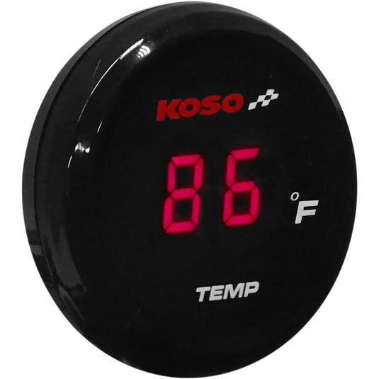 Koso North America BA067R12 I-Gear Thermometer - Red Digits