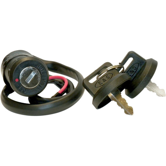 K&S Technologies 12-0060 Lock and Key Set with Off Position Closed and Red Position Open
