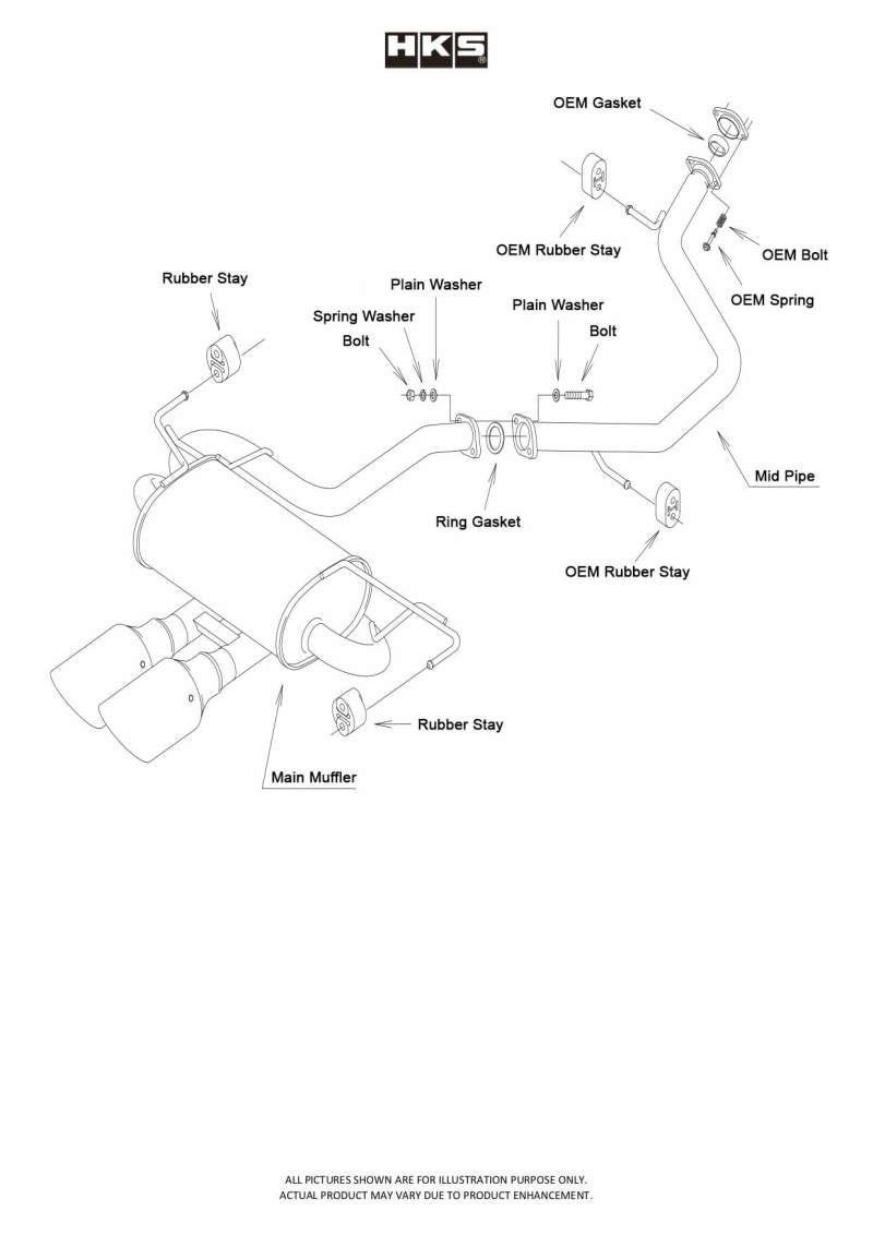 Load image into Gallery viewer, Hks 32018-AT061 HKS Exhaust - Legamax
