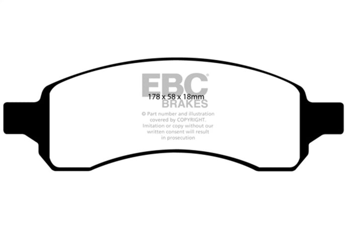 Ebc DP41761R EBC Yellowstuff Brake Pad Sets