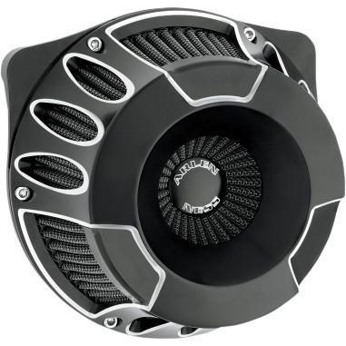 Arlen Ness 18-931 Inverted Series Air Cleaner Kit - Deep Cut - Black