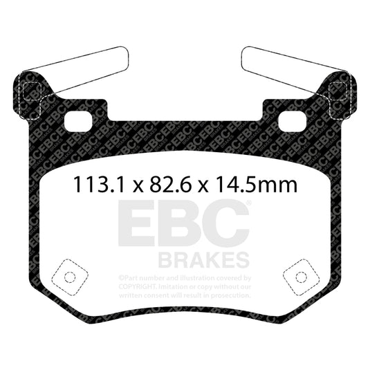Ebc DP42357R EBC Yellowstuff Brake Pad Sets