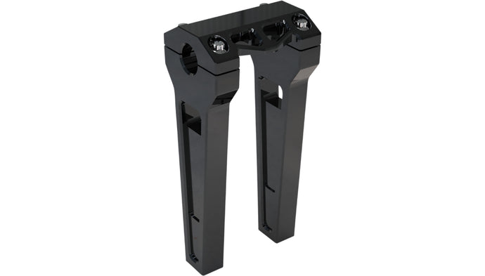 La Choppers LA-7470-08B 1in. Straight Riser Kit - 8in. - Black Anodized