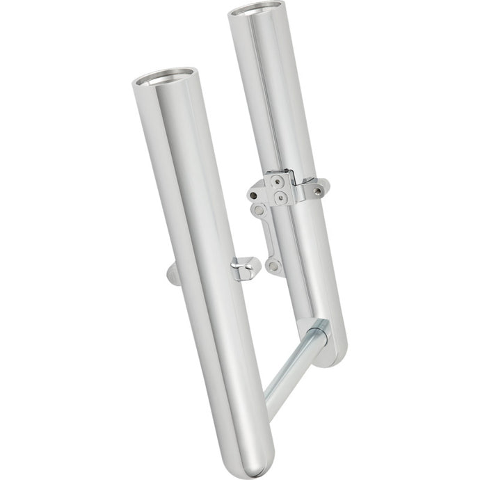 Arlen Ness 40-533 Hot Legs Single Disc Fork Leg Set - Smooth - Chrome