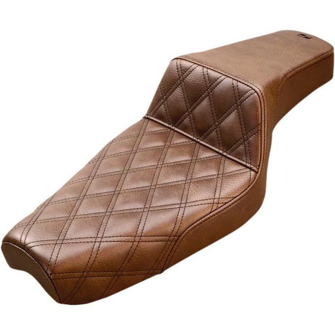 Saddlemen 879-03-172BR Step-Up Front Lattice Stitch Seat - Brown