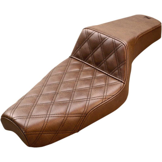 Saddlemen 879-03-172BR Step-Up Front Lattice Stitch Seat - Brown
