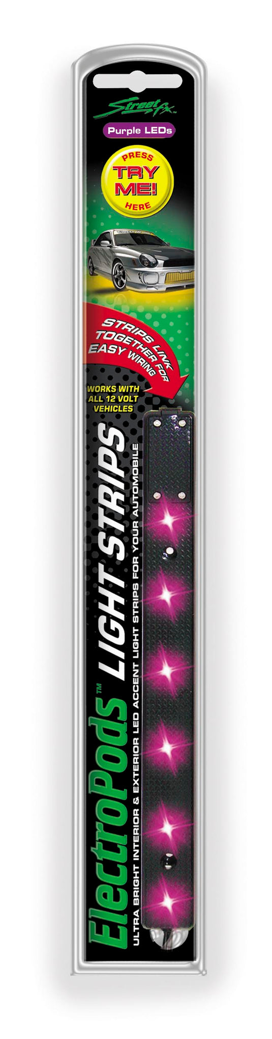 Street Fx 1041931 Electropods Linear 7in. Strips - Purple