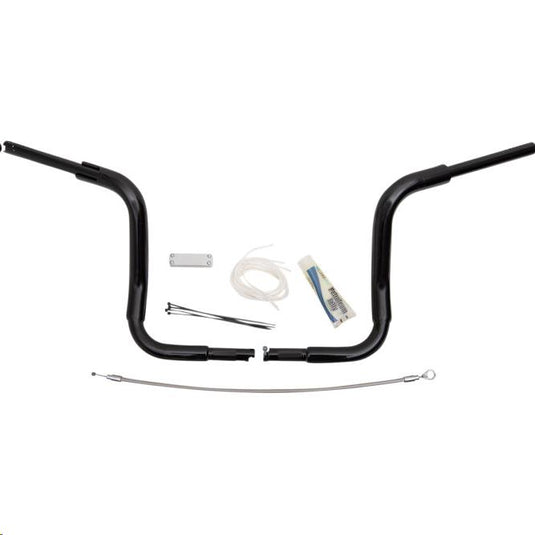 Fat Baggers, Inc. 809412-B 1-1/2in. EZ Install Pointed Top Handlebar Kit - Black