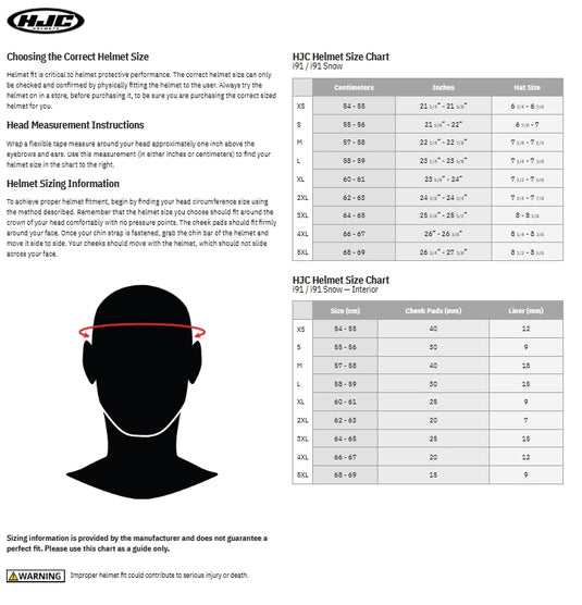 Hjc i91 Carst Snow Helmet (X-Small, Dull Orange (MC-7))
