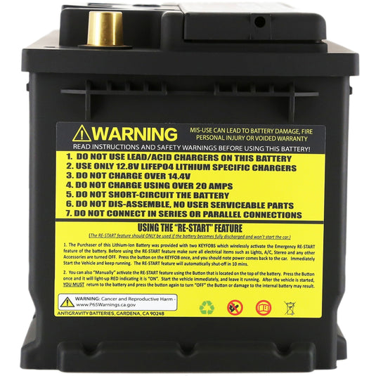 Antigravity Batteries AG-H7-60-RS ANT AG 94 Restart Battery - Lithium