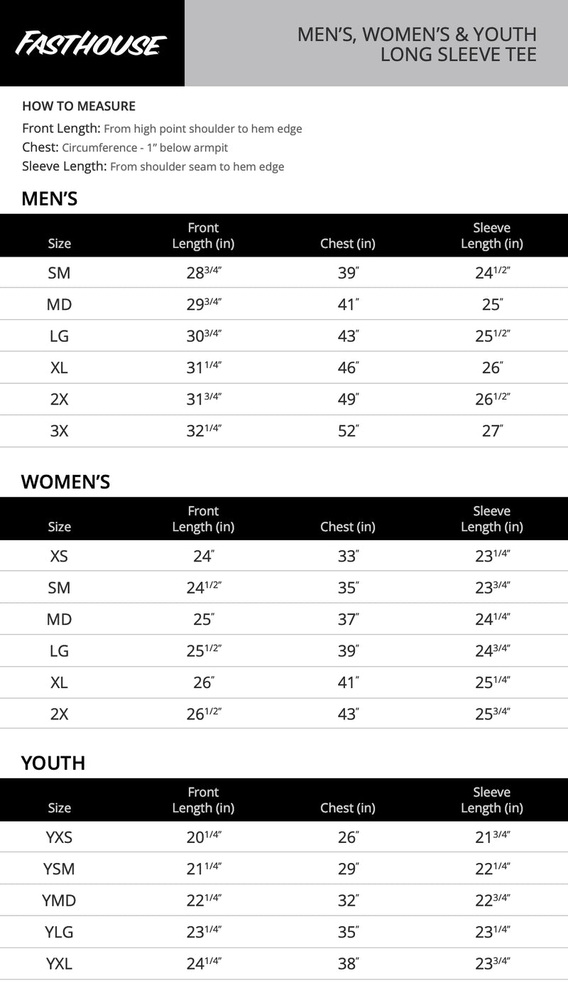 Load image into Gallery viewer, Fasthouse 4 Ever 2 Smokin Long Sleeve Shirt (Medium, Black/White)
