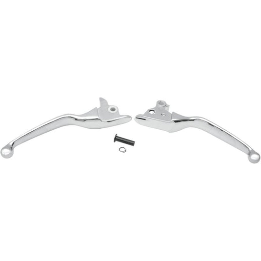 Drag Specialties 0610-0185 Wide Blade Lever Set - Chrome
