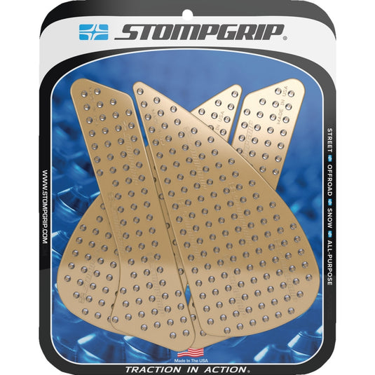 Stompgrip 55-10-0177C Volcano Profile Traction Tank Grip - Street - Clear