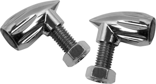 Kodlin K68462 Bullet 3-in1 Turn Signals - Grooved - Chrome