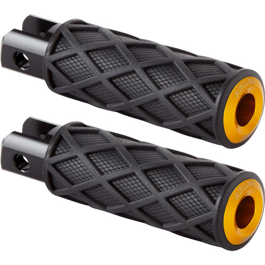 Arlen Ness 400-057 Diamond Driver Footpeg - Knurled - Gold