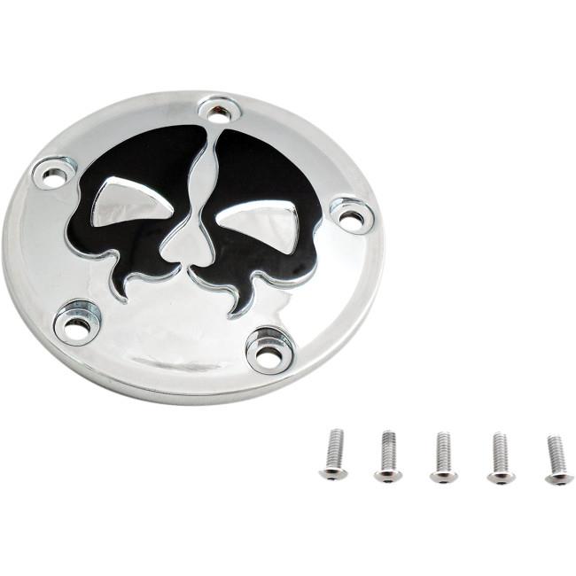 Drag Specialties 0940-1612 Split Skull Points Cover - Chrome