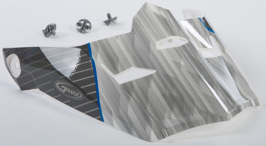 G-Max Visor with Screws for MX-46 Colfax Helmets - White/Blue - XS-Sm