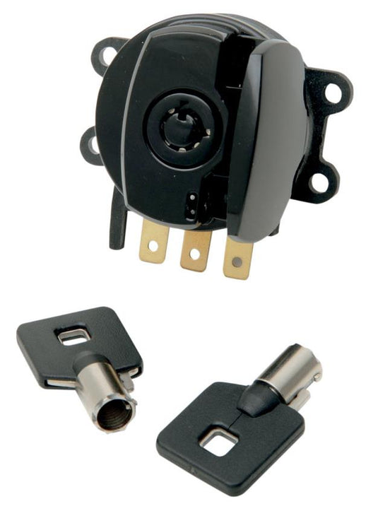 Drag Specialties 2106-0225 Side Hinge Ignition Switch - Black