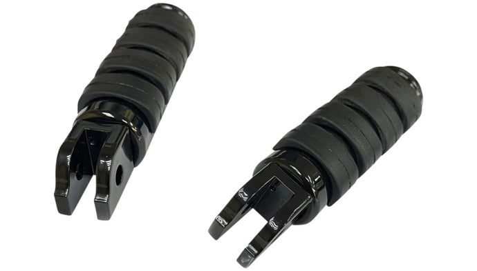 Drag Specialties 1620-1892 Soft-Ride Large Diameter Passenger Footpegs - Black