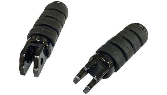 Drag Specialties 1620-1892 Soft-Ride Large Diameter Passenger Footpegs - Black