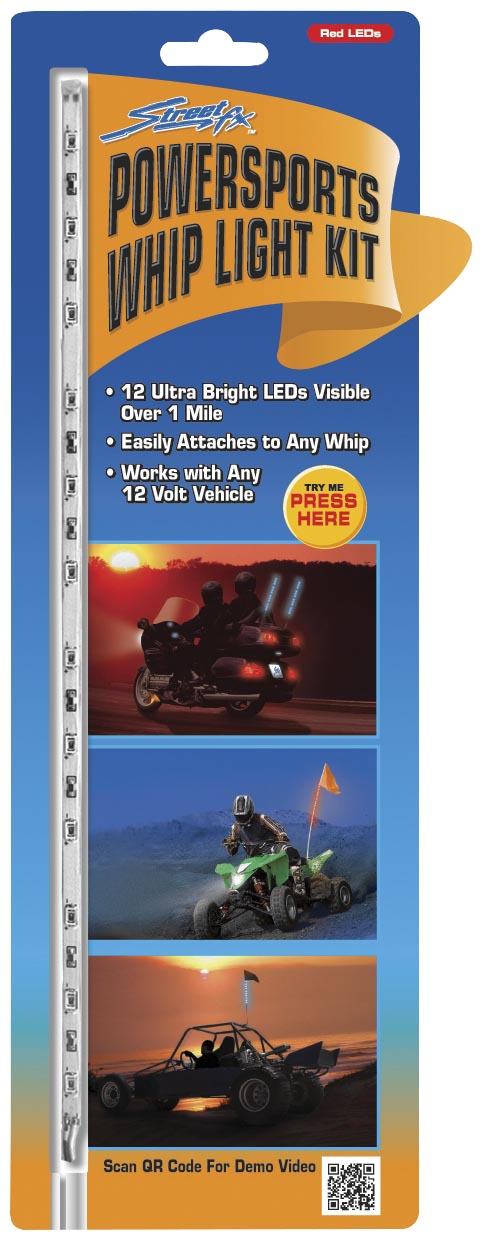 Street Fx 1046283 Whip Light Kit - Blue