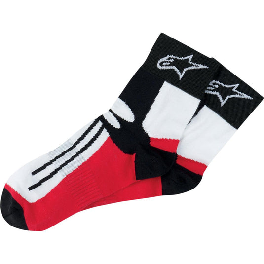 Alpinestars Road Racing Ankle Length Socks (Sm-Md, Red/White)