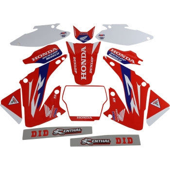 Dcor 20-10-501 HRC Honda Complete Graphic Kit - White