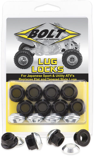 Bolt MC Hardware 2005-LUG.B Lug Locks - Black