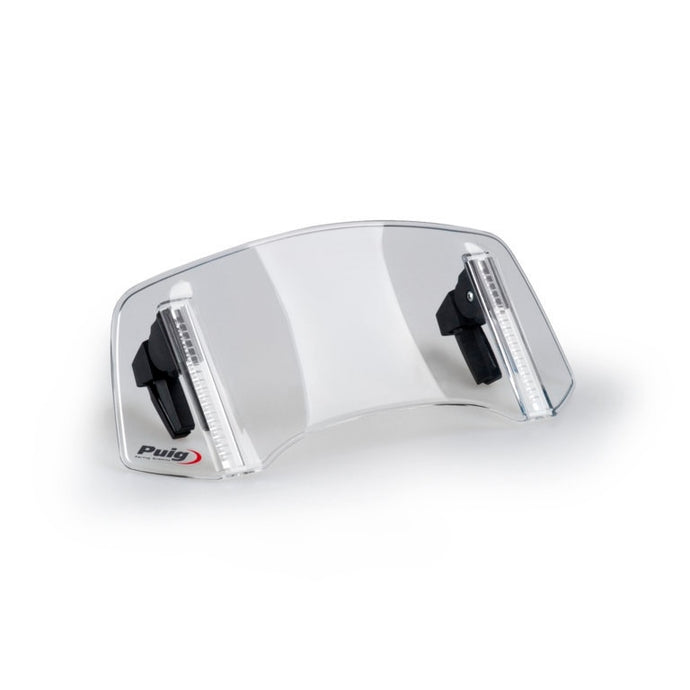 Puig 20764H Multi Adjustable Windshield Deflector - Clip-On - Smoke